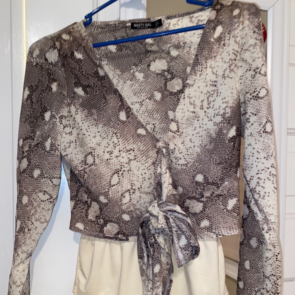 NastyGal Snakeskin Bodysuit
